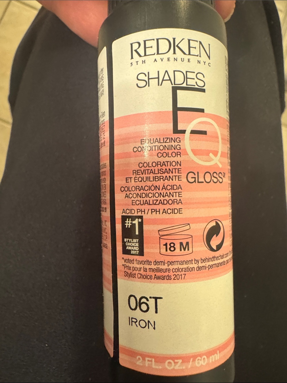 Redken Shades EQ Gloss in Iron and silver